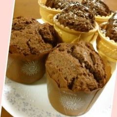 A picture of Chocolate Cupcakes with Pancake Mix.