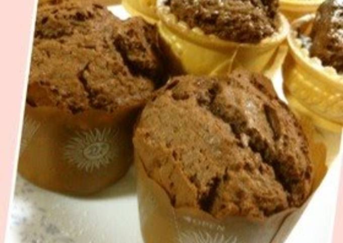 Recipe of Favorite Chocolate Cupcakes with Pancake Mix