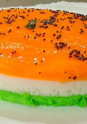 ત્રિરંગા ઢોકળા કેક (Triranga dhokla cake Recipe In Gujarati) રેસીપી મુખ્ય ફોટો