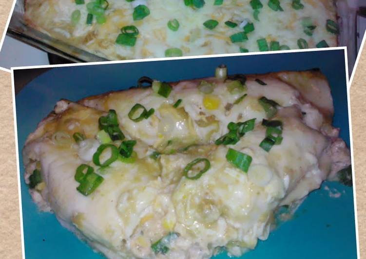 Steps to Make Quick Brenda&#39;s Cream Cheese Chicken Enchiladas