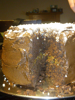 A picture of chocolate cake.