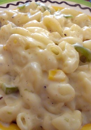 A picture of Badass Cheese Macaroni Stroganoff.
