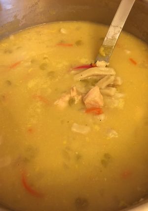 A picture of Aunt Donna's Chicken and Noodles.