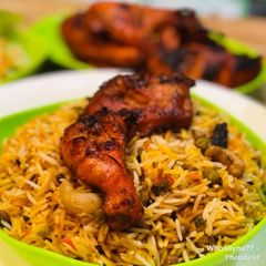 Whosayna’s Veggie Tandoori Chicken Mandi A picture of Whosayna’s Veggie Tandoori Chicken Mandi.