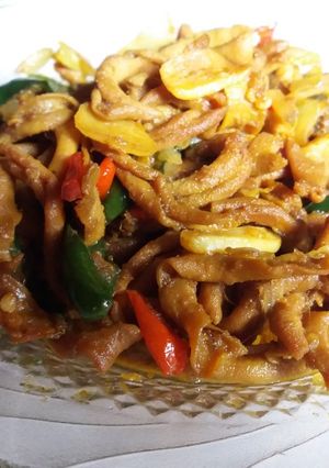 Foto resep Tumis Usus Ayam Cabe ijo