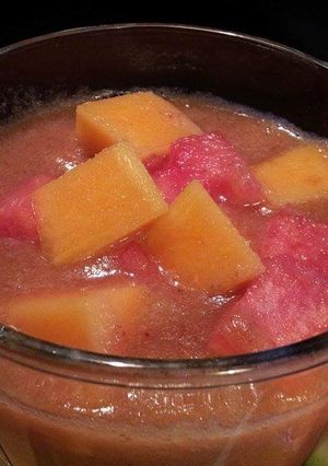 A picture of AMIEs MACEDONIA smoothie.