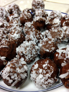 A picture of Chocolate Coconut Snowball Cookies.