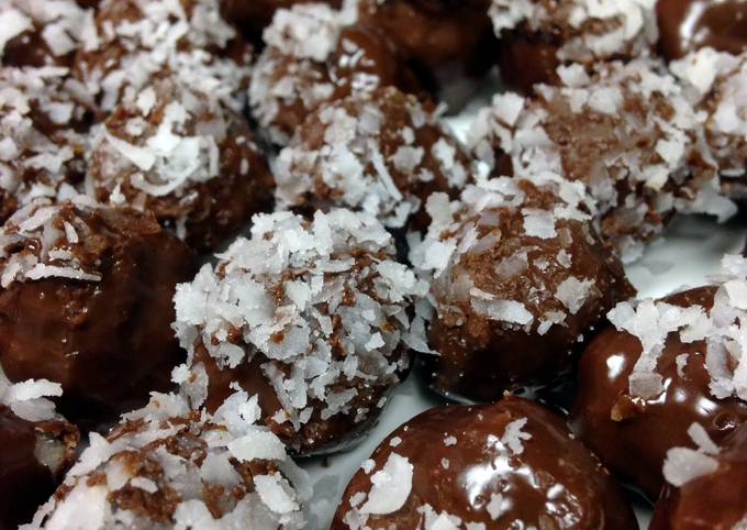 Chocolate Coconut Snowball Cookies