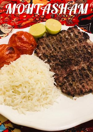 عکسی از دستور کباب توری با فیله گوسفندی(Grilled tori with lamb fillet)