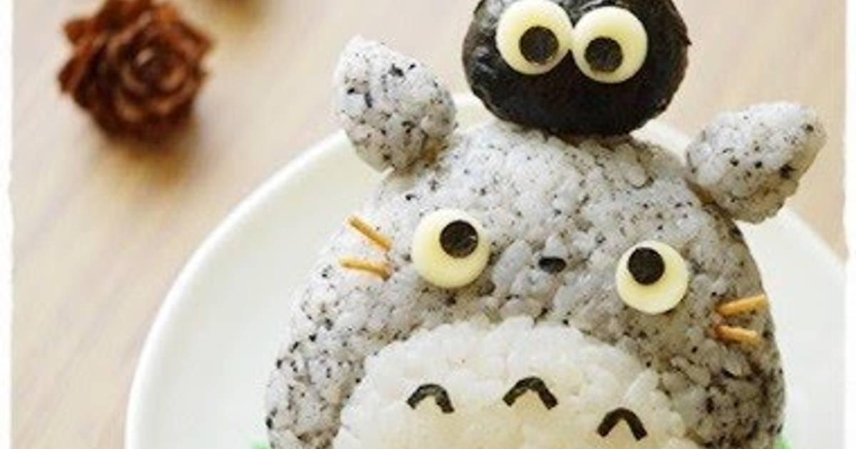 Character Bento Totoro and Soot Sprites Recipe by cookpad.japan - Cookpad