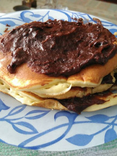 Una foto de Tortitas americanas con chocolate Pedro Mayo