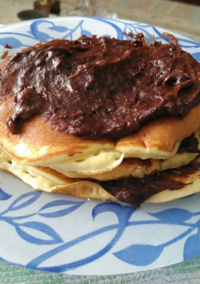 Una foto de Tortitas americanas con chocolate Pedro Mayo
