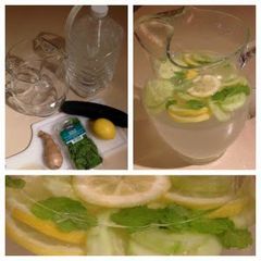 A picture of flat belly water.