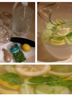 A picture of flat belly water.