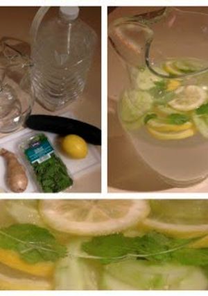 A picture of flat belly water.