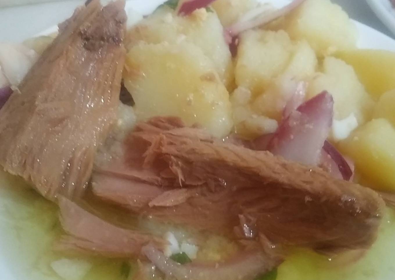 Ensaladilla de "papas aliñás" con melva