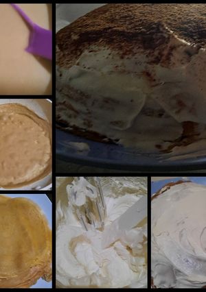 Foto resep Mille crepes white coffe