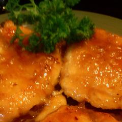 A picture of sunshine's sweet lemon chicken.