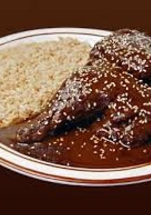 A picture of John's Chicken Mole.