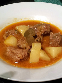 A picture of Spicy Lamb and Potato Stew.