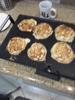 A picture of Dad's Famous Buttermilk Pancakes.