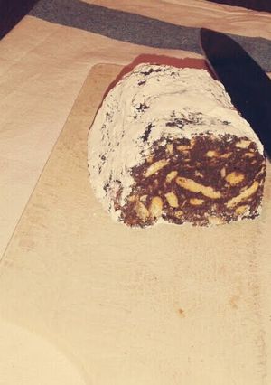 A picture of Chocolate Salami.