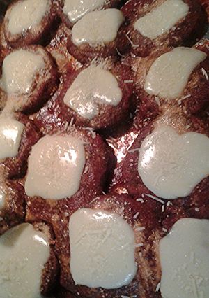 A picture of Eggplant parmesan.