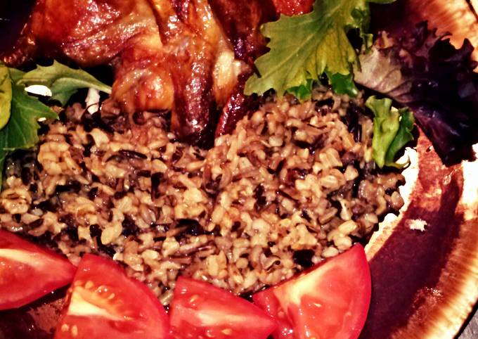 Recipe of Award-winning Cornish Hens with Wild Rice.