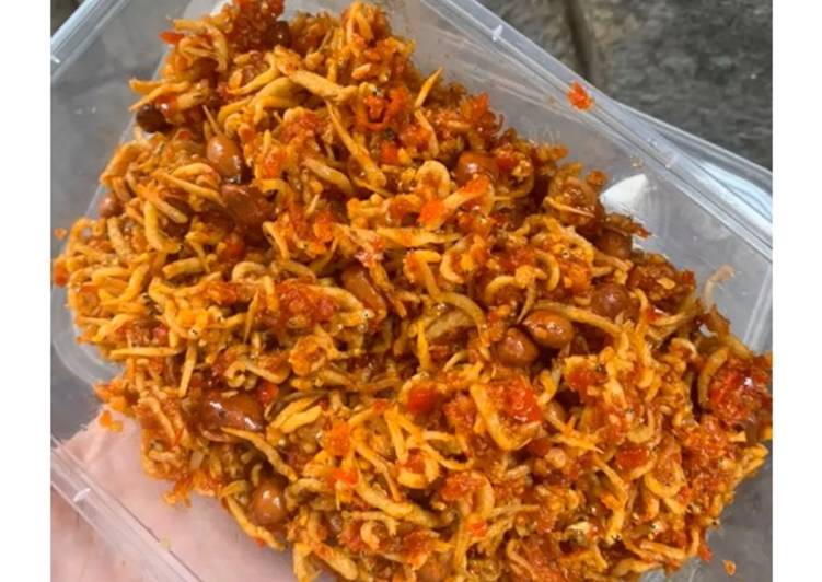 Resep masakan Teri Kacang Balado | Cara Bikin Teri Kacang Balado Yang Sempurna