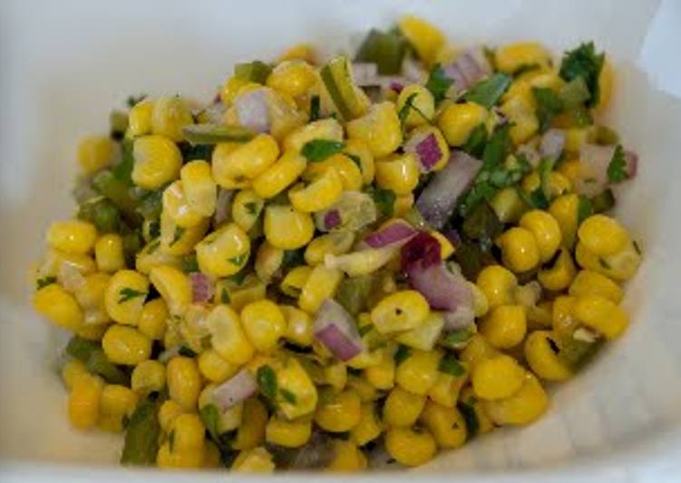 Easy Way to Make Delicious Chipotle Copy Cat ( Grilled Corn Salsa )