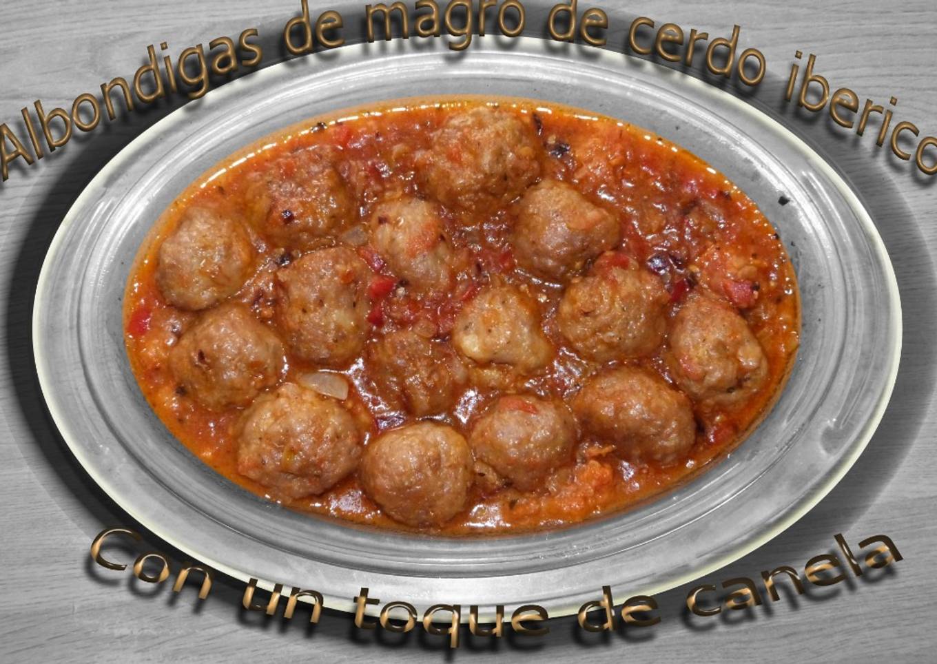 Albóndigas de magro ibérico con canela