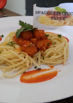 Foto resep Sepaghetti chicken sauce