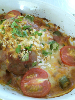 A picture of Tomato Sauce Simmered Hamburger Gratin.