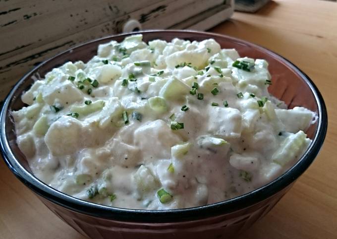 Simple Way to Prepare Quick Zesty cucumber and celery potato salad