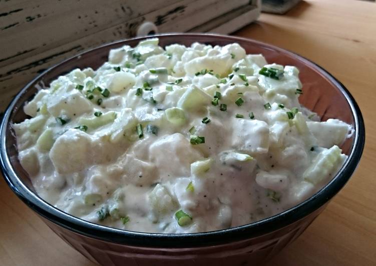 Simple Way to Prepare Award-winning Zesty cucumber and celery potato salad