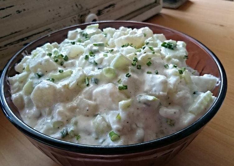 Zesty cucumber and celery potato salad