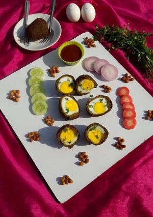 एग छोले डेवल (Egg Chole Devil recipe in Hindi) रेसिपी मुख्य फोटो