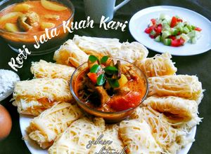Foto resep Roti Jala Kuah Kari