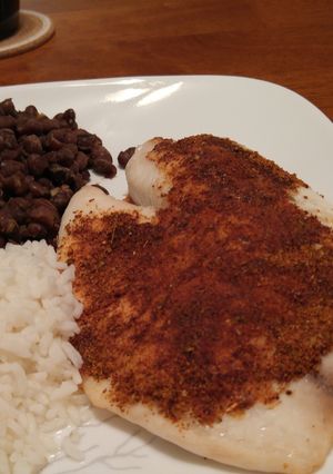 A picture of Spice Crusted Baked Tilapia.