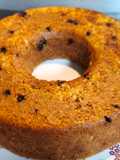 Budín de avena con manzana, pera y banana saludable