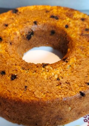 Una foto de Budín de avena con manzana, pera y banana saludable