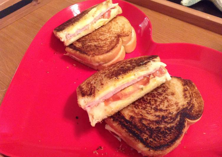 Recipe of Yummy Fantabulous Grilled Ham And Cheese With The Wizzzzz N American