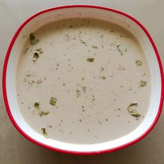 A picture of Kheer made from bread.