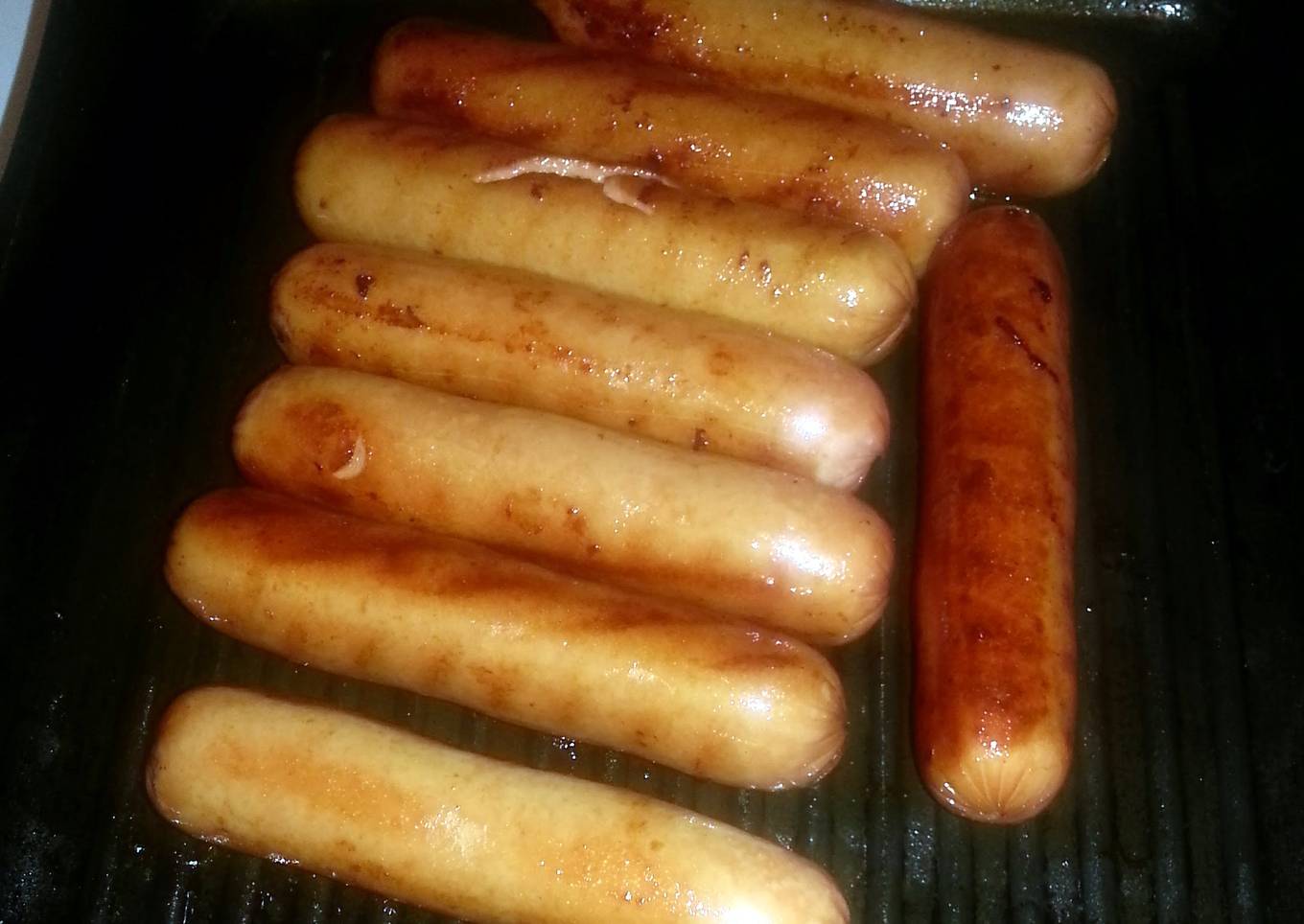 sweet and spicy jerk sausages