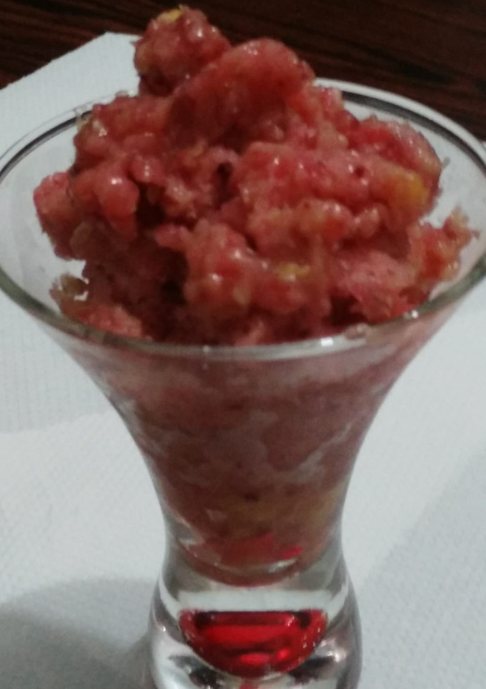 Una foto de Granizado de melocotones recetas saludables para diabetes