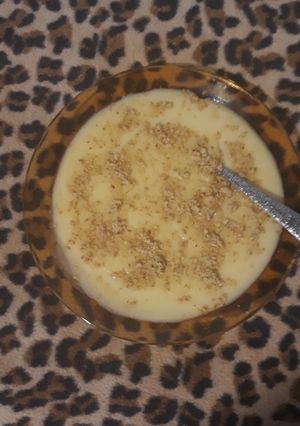 عکسی از دستور فرنی آرد برنج و کاسترد