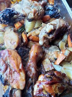 Foto resep Roasted chicken n vegetable