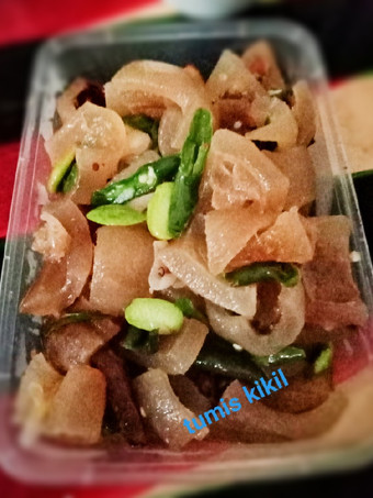 Bagaimana Menyiapkan Tumis kikil cabe ijo Praktis