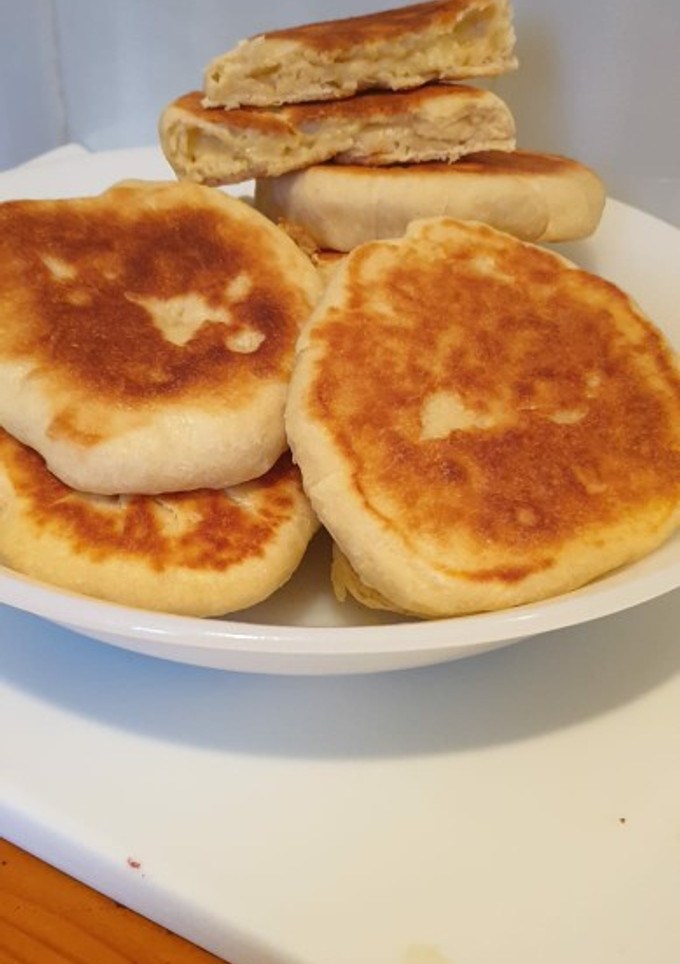 Una foto de Pan de queso en el sartén