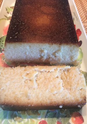 Una foto de Flan de manzana
